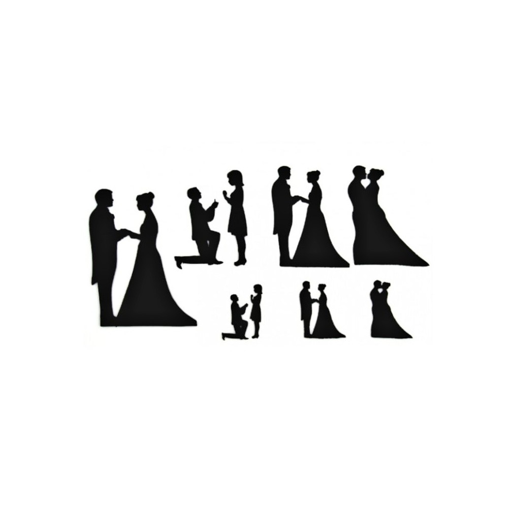 Cutters patchwork - wedding silhouettes 9pcs