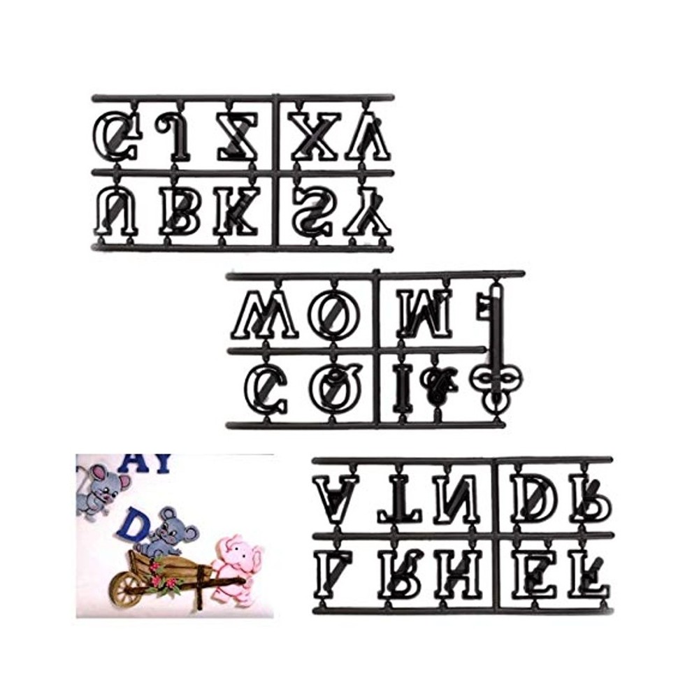 Ausstecher Patchwork - Großbuchstaben + Schlüssel 28St