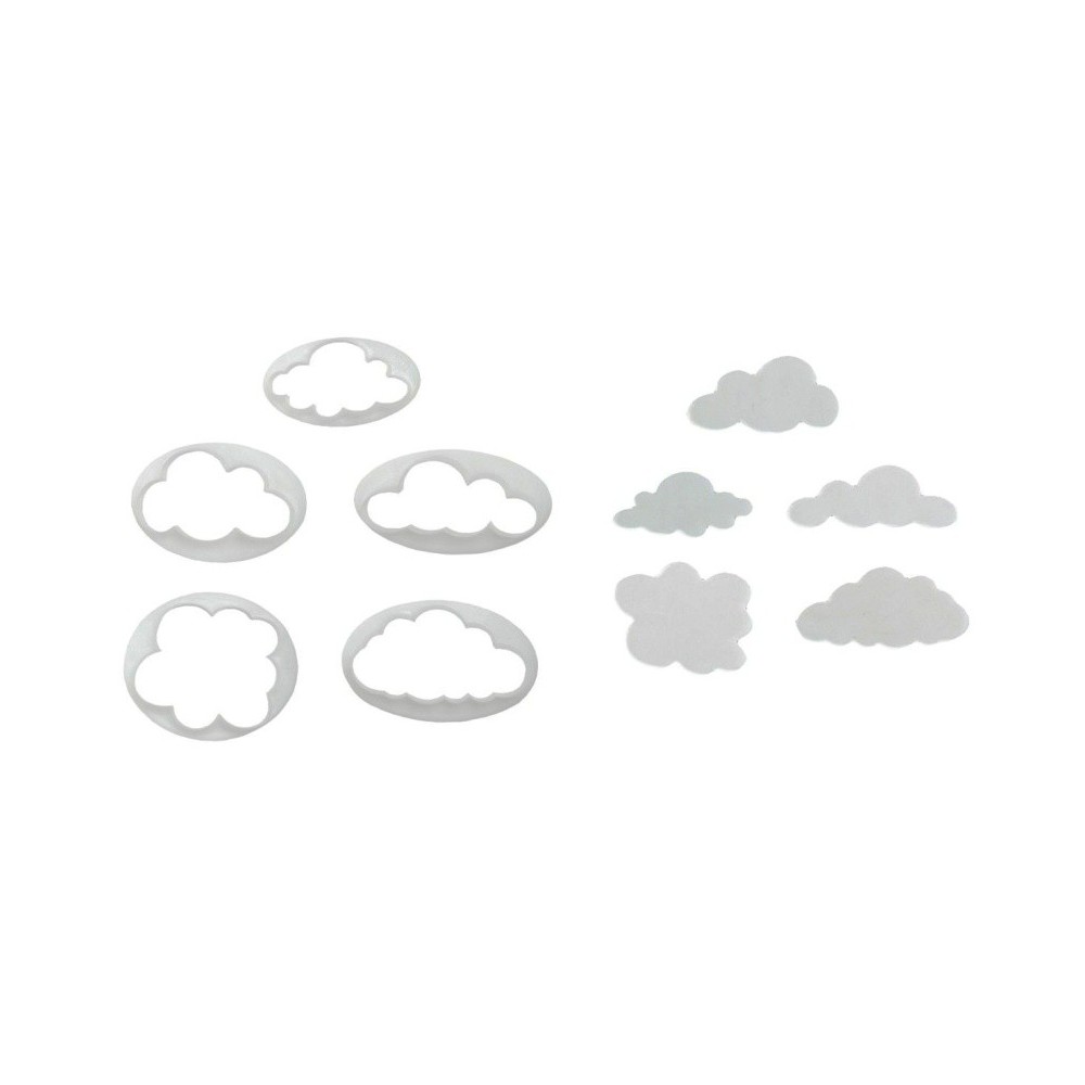 Set of cookie cutters - fluffy cloud 5pcs