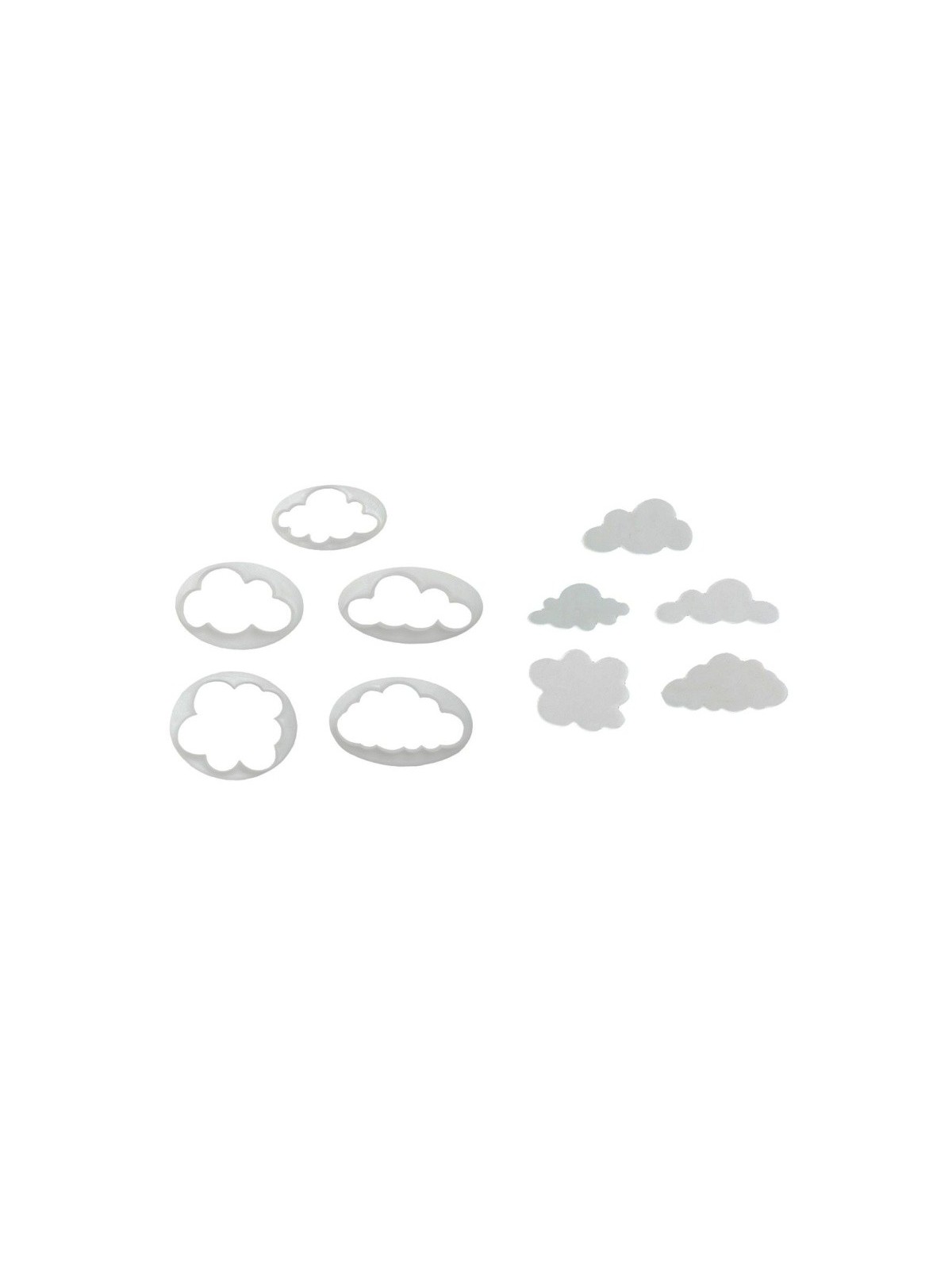 Set of cookie cutters - fluffy cloud 5pcs