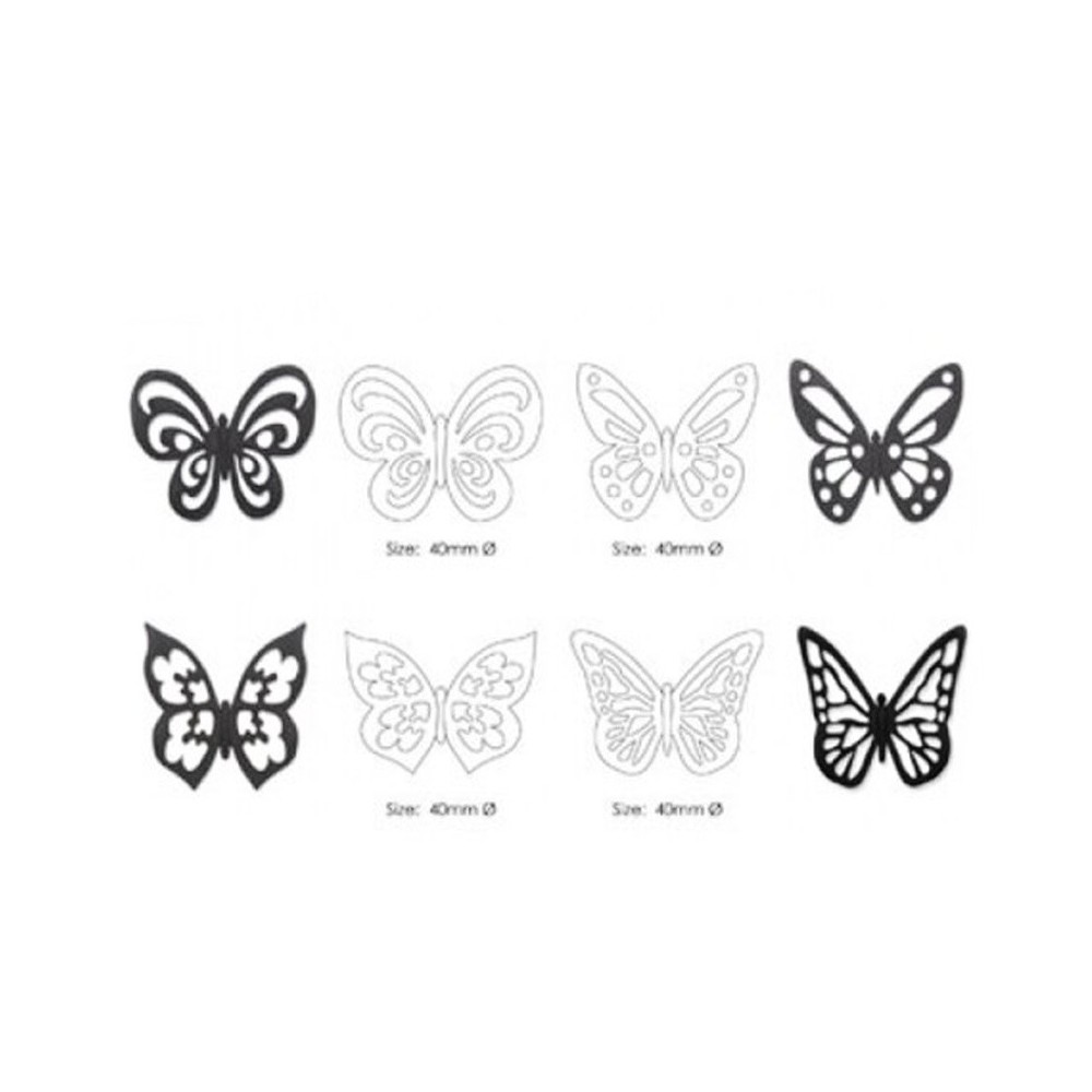 Cookie cutter / cake stencil - lace butterfly 4pcs