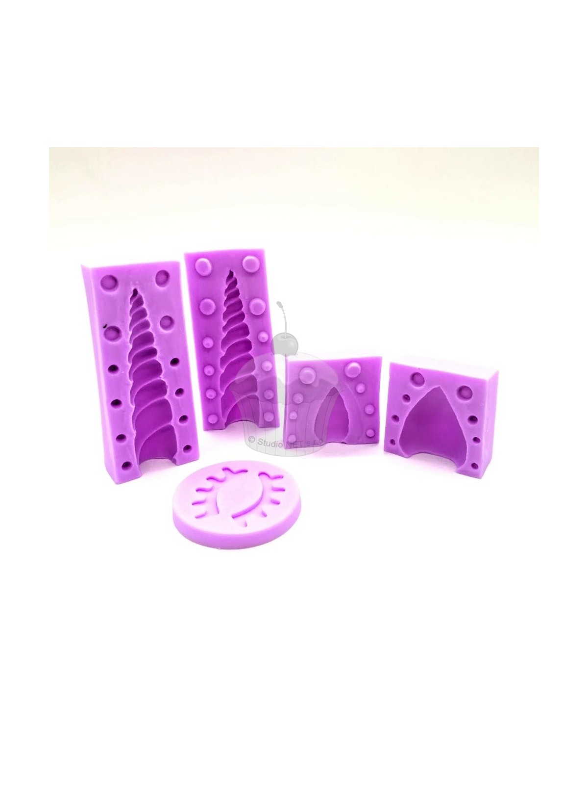 Silicone mold - unicorn - 5 pieces