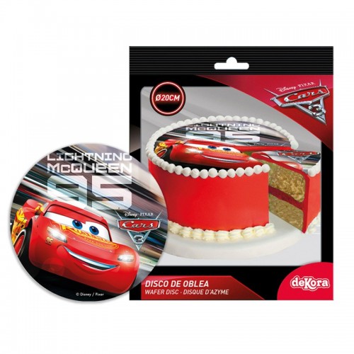 Dekora - Round Edible Paper - Lighthing McQueen 95