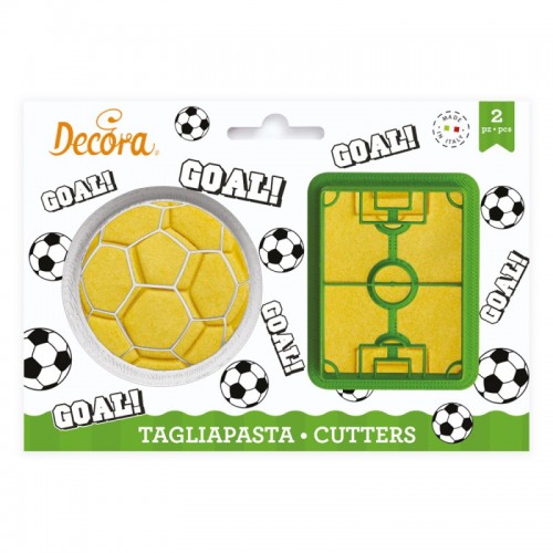 Decora set of cutters - football / soccer  2 pcs