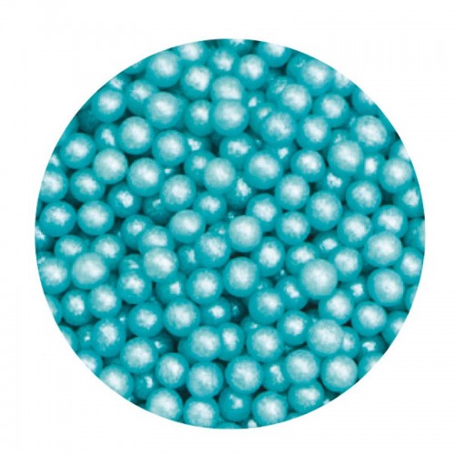 Decora - Sugar beads 4mm - Blue sugar pearls - 1kg