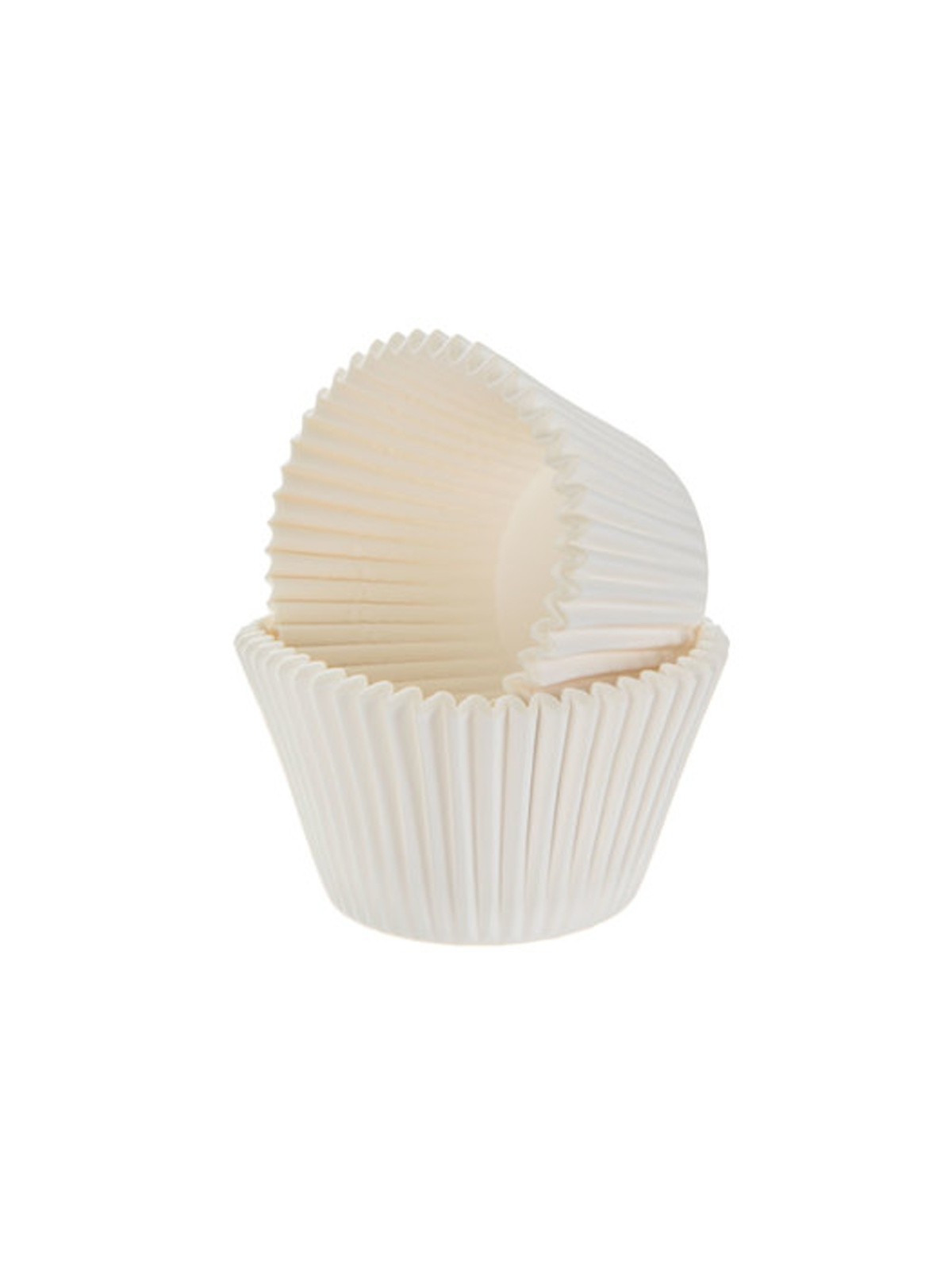 Decora MINI Cupcakes 2 x 1,5 cm - weiß - 70-80 Stück