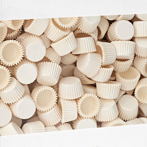 Decora MINI Cupcakes 2 x 1,5 cm - weiß - 70-80 Stück