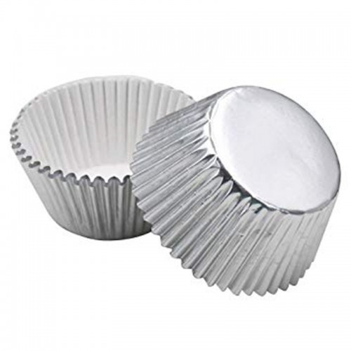 Decora MINI Cupcakes   2,7 x 1,7 cm - Silber - 90-100 Stück