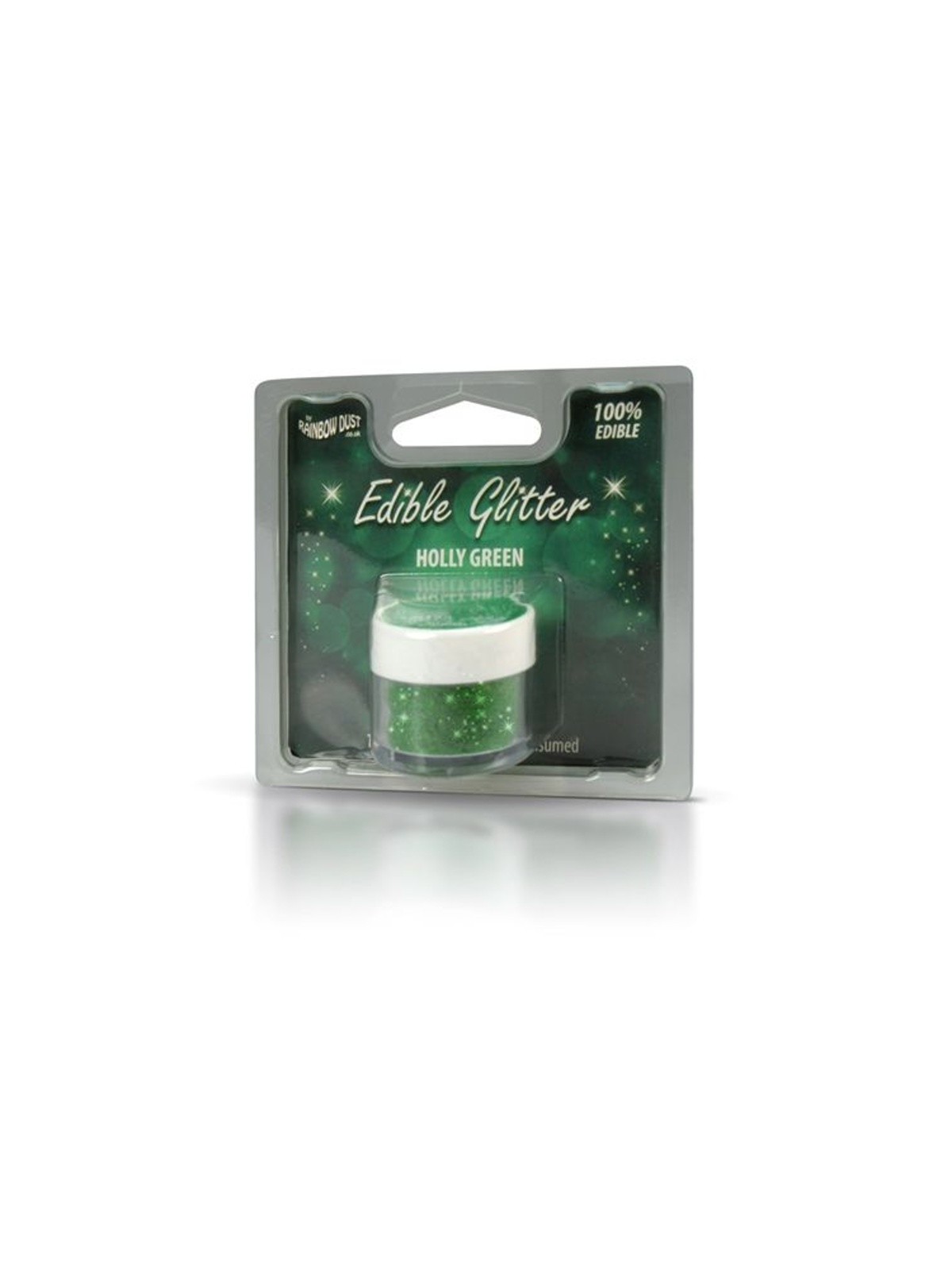 RD Edible Glitter -  Holly Green 5g