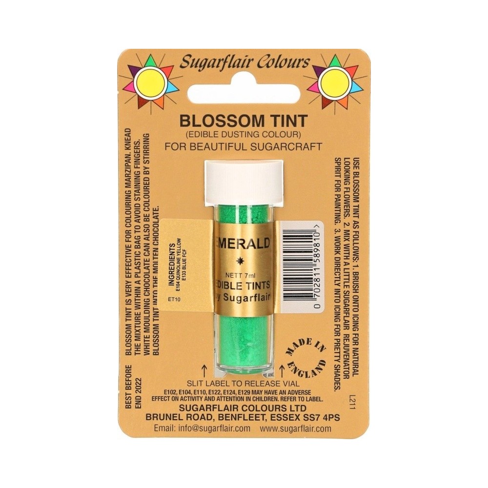 Sugarflair dusting color - dust color - Emerald - green - 7ml