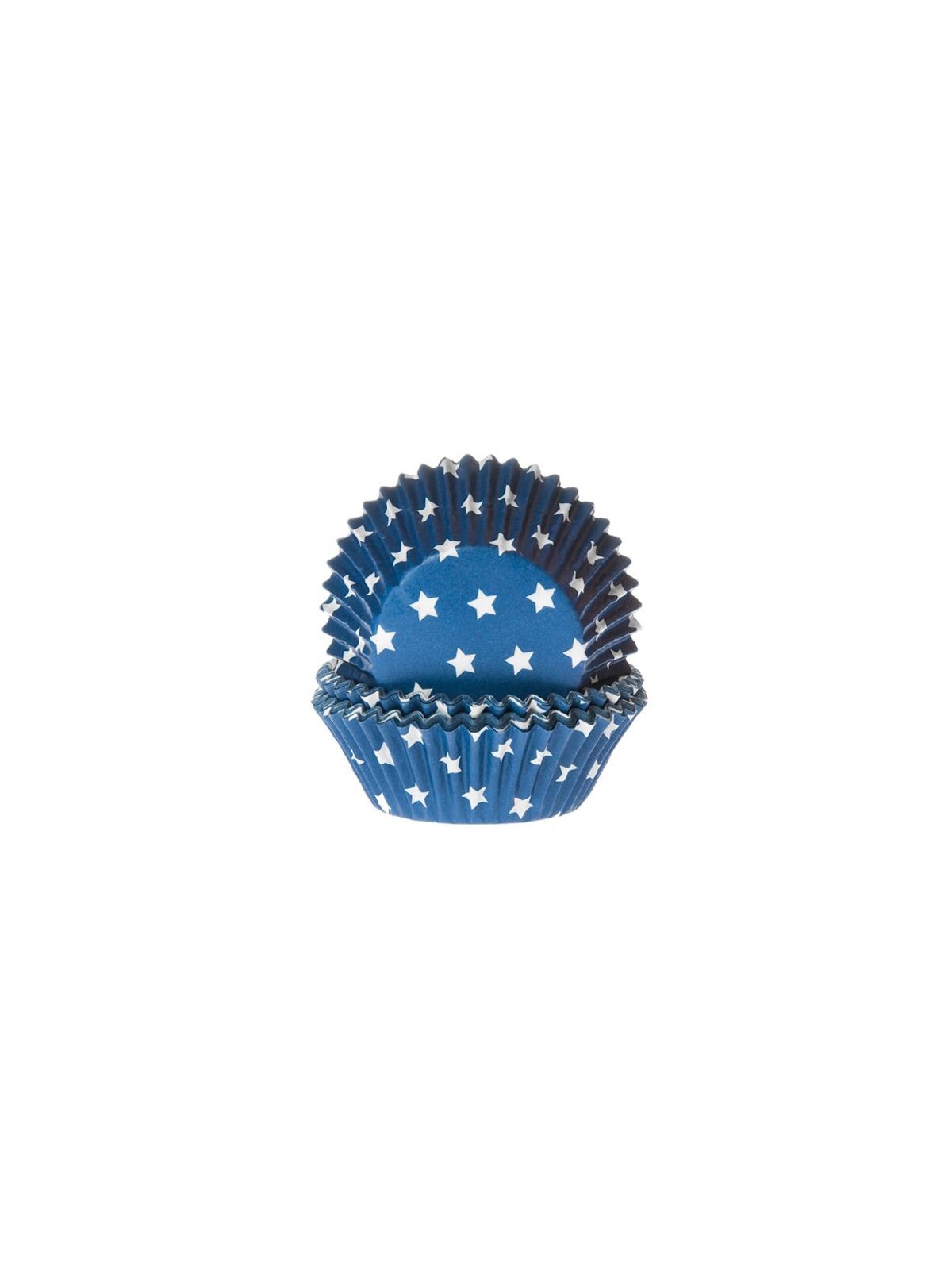 HoM pastry cups - star - blue - 50pcs