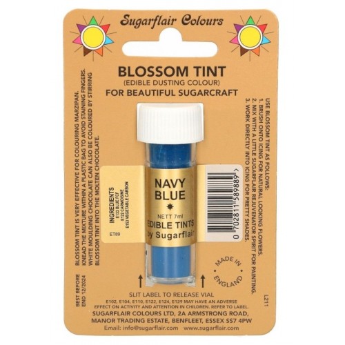 Sugarflair dusting colour - Navy blue - 7ml