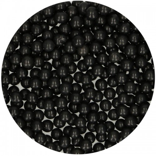 FunCakes sugarpearls 7mm - shiny black - 80g