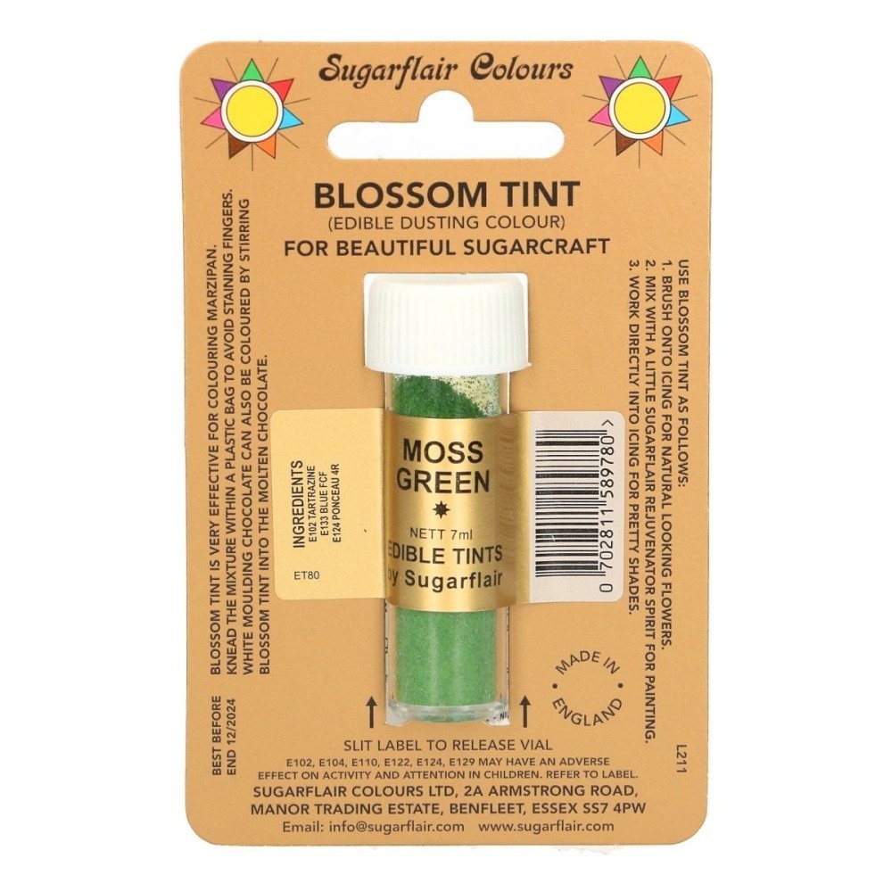 Sugarflair - Powder Colour - Moss Green - MOSS GREEN - 7ml