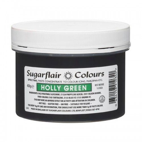 Sugarflair paste colour Holly green  XXL - 400g
