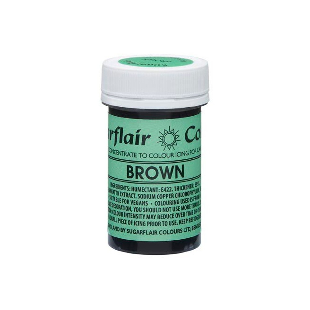 DISCOUNT: Sugarflair NatraDi Natural paste brown 25g