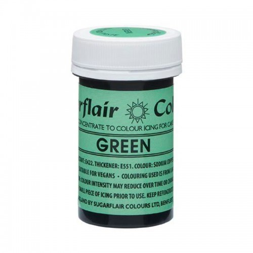 RABATT: Sugarflair NatraDi Natural paste Green 25g