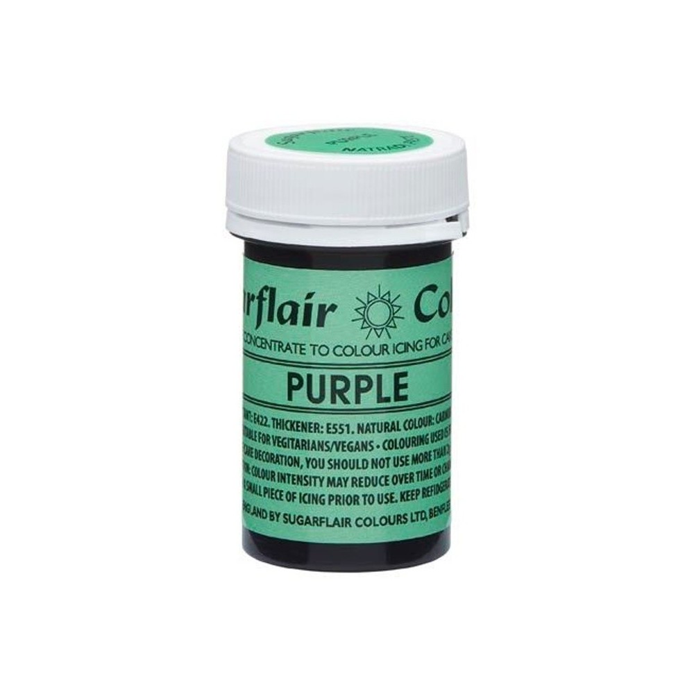RABATT: Sugarflair NatraDi Natural paste Purple 25g