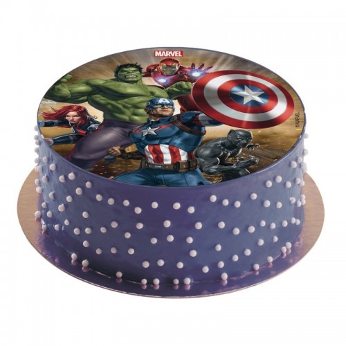 Dekora - Fondantblatt - Avengers 16cm