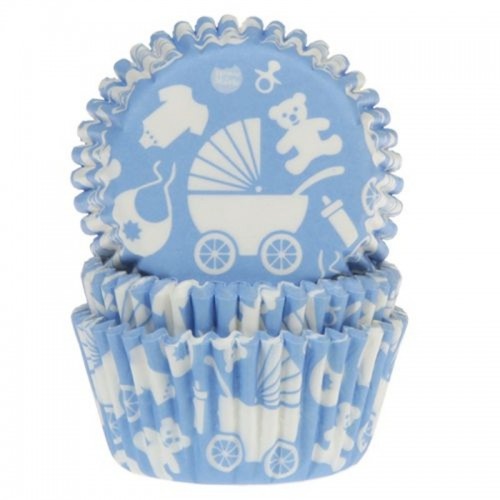 HoM pastry baskets - baby - blue - 50pcs