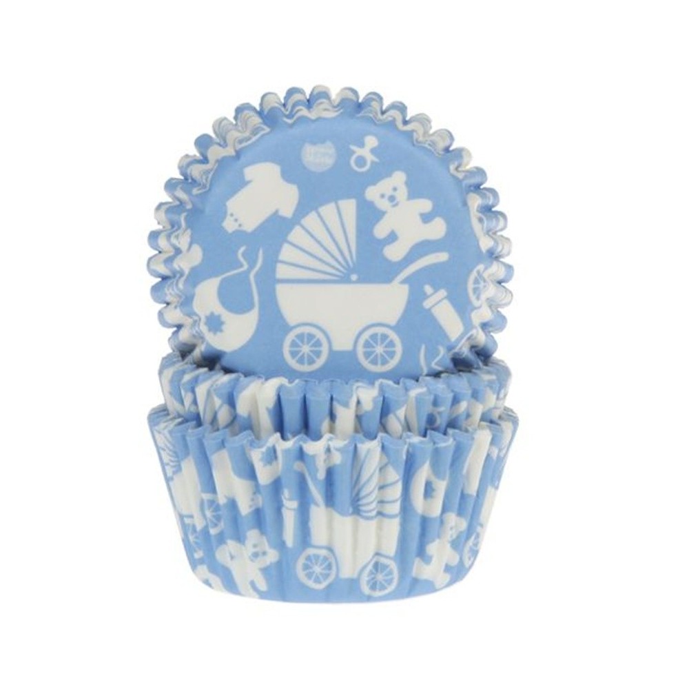 HoM pastry baskets - baby - blue - 50pcs