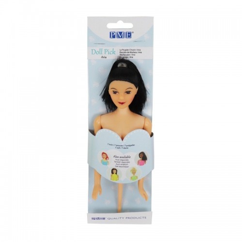 PME doll skewer large - black hair