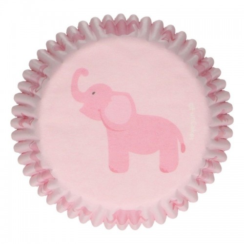 FunCakes cupcake cases - elephant - pink - 48pcs.