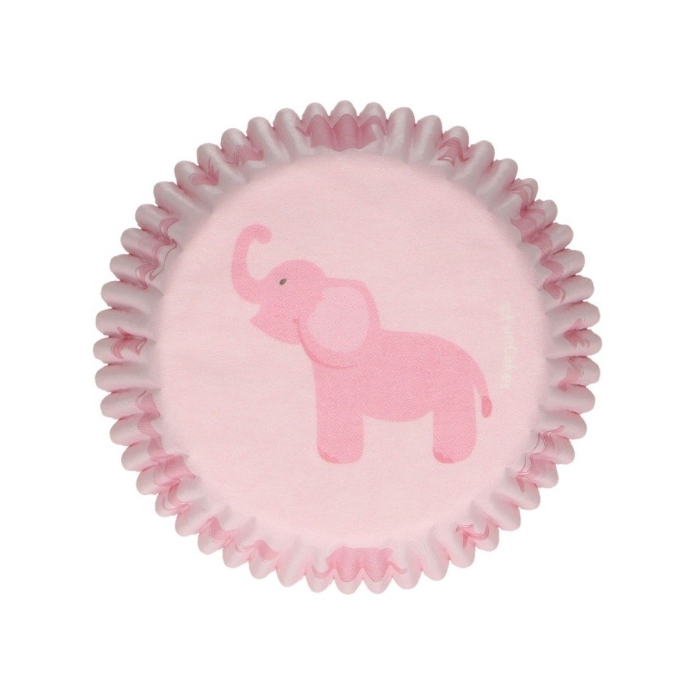FunCakes  Baking Cups - elephant - pink - 48pcs