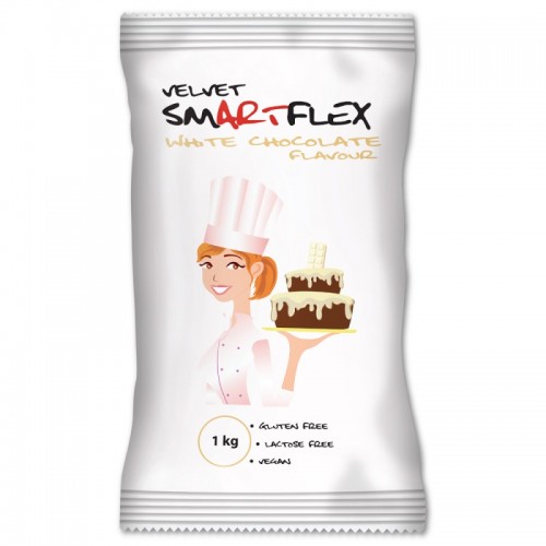 Smartflex Velvet weiße Schokolade 1 kg - Rollfondant