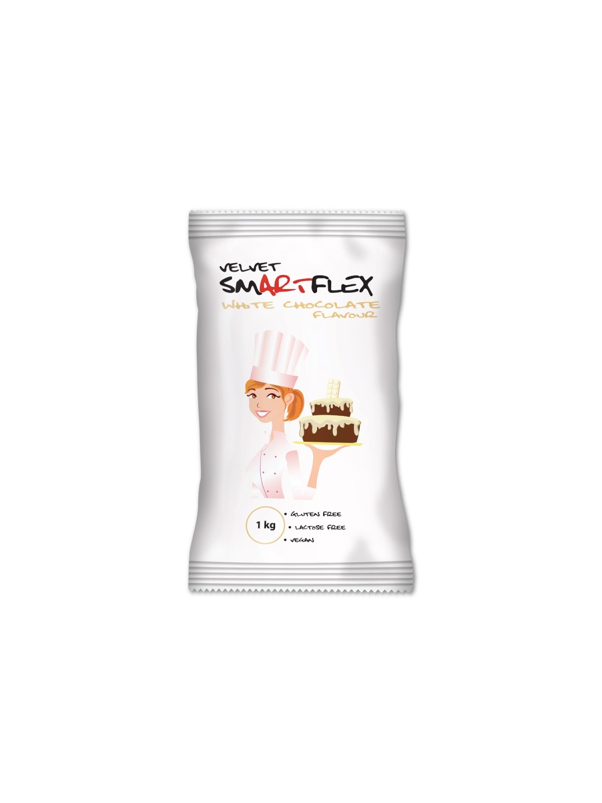 Smartflex Velvet White Chocolate 1kg - covering fondant