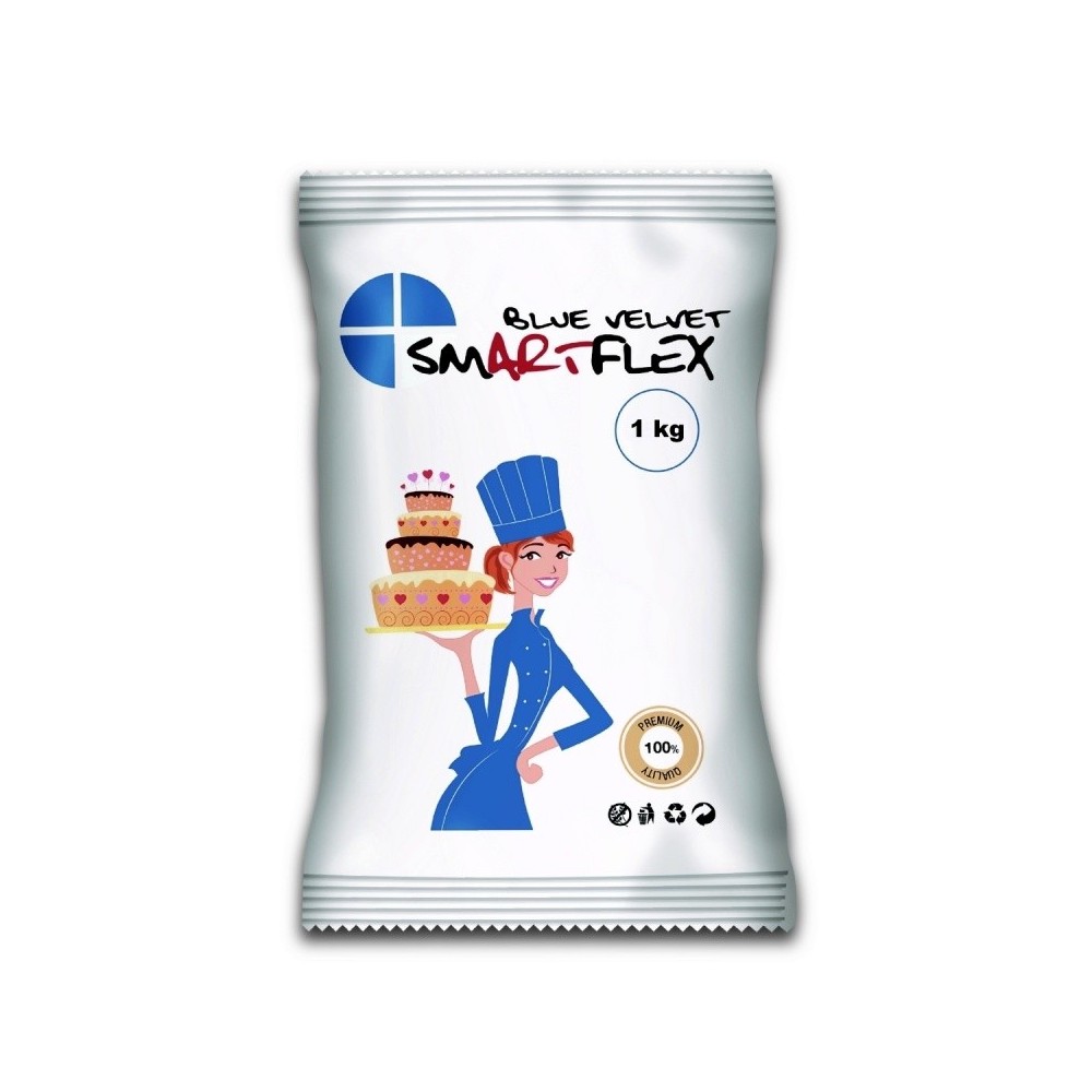 Blau Smartflex Velvet Vanilla 1kg - Aussrollfondant und modeliert