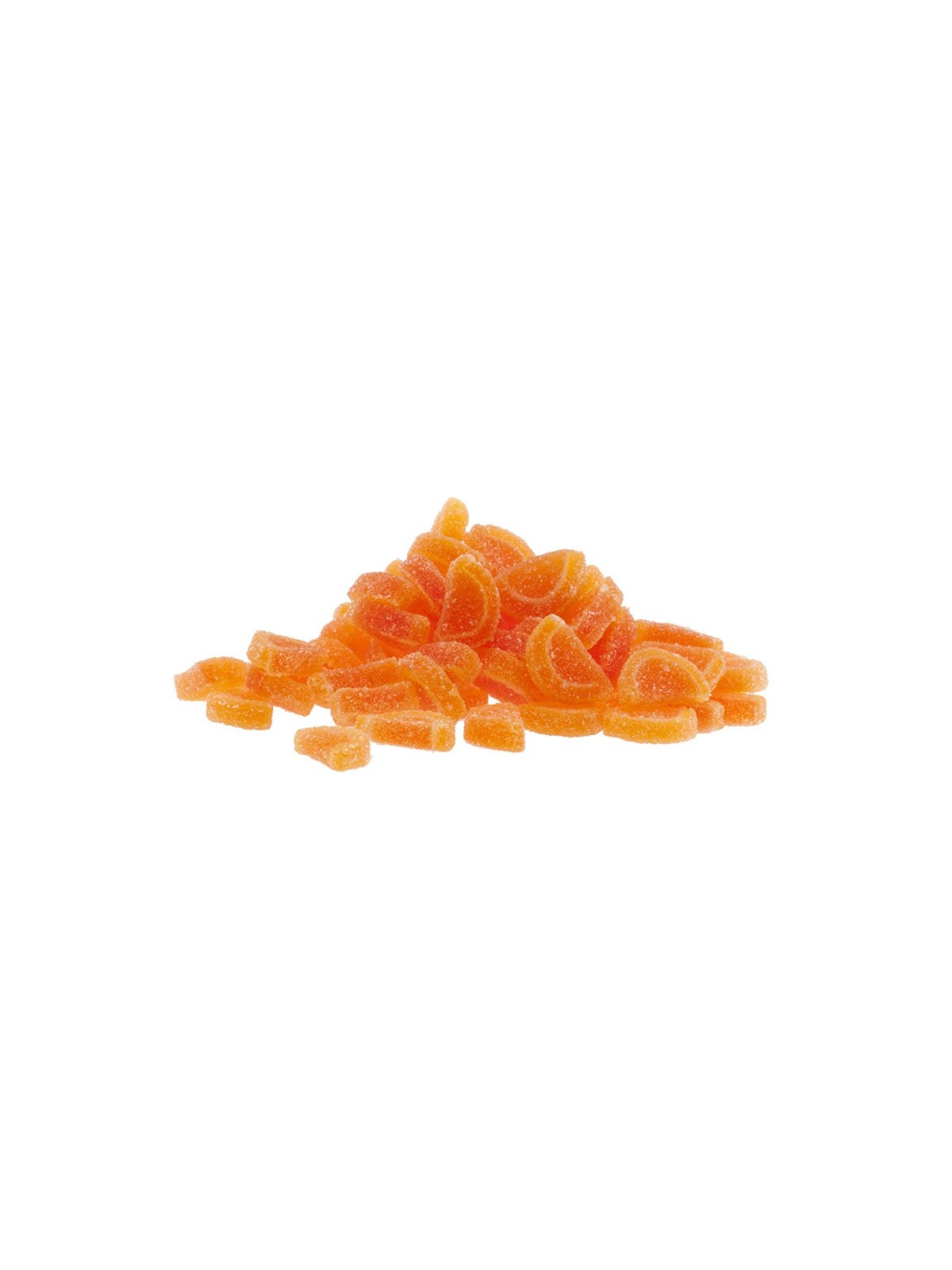 Jelly decor - mini slices - orange - 100g
