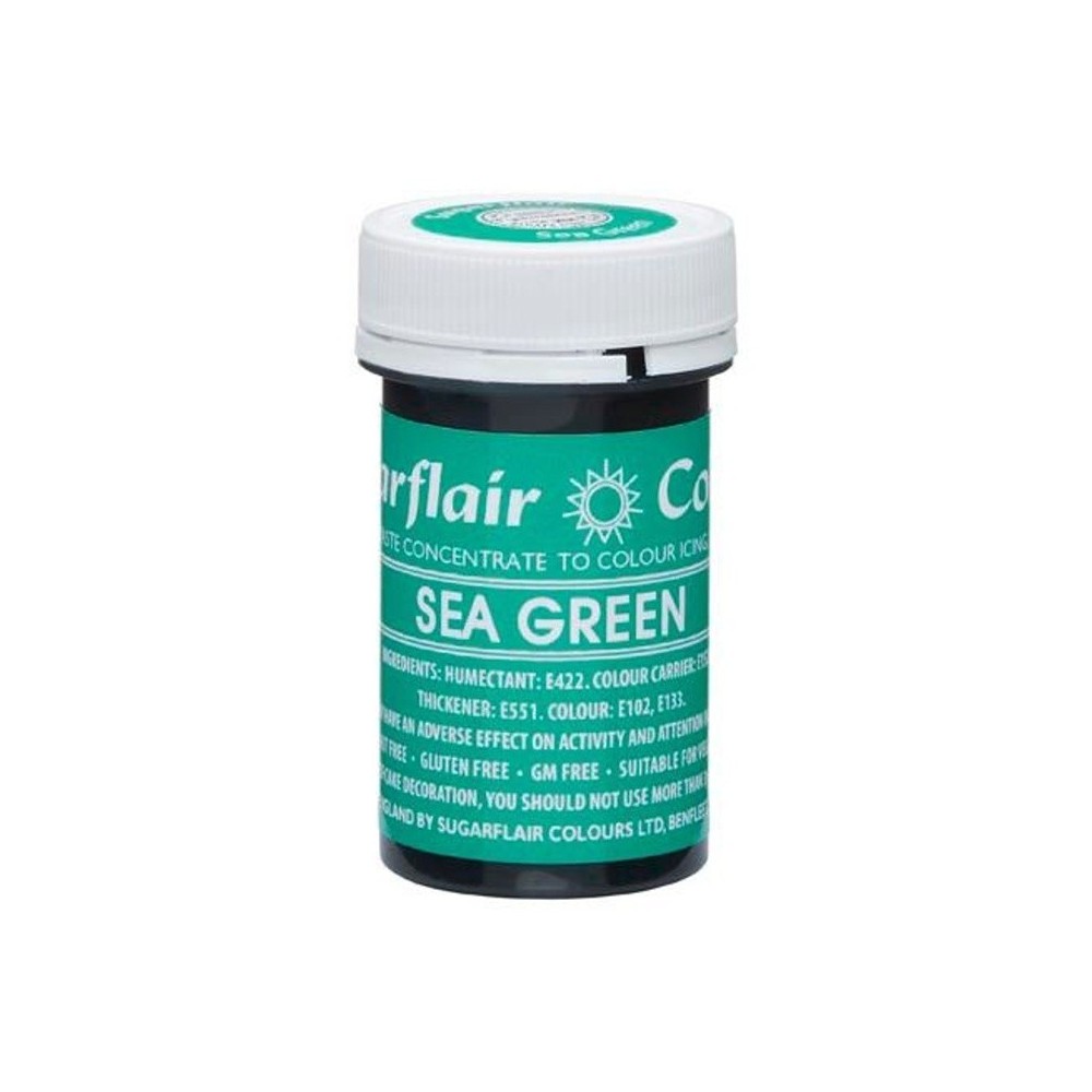 Sugarflair paste colour - gel colour - green - Sea green 25g