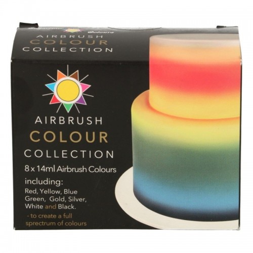 Sugarflair airbrush colour collection set 8 x 14ml