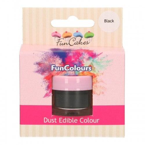 FunCakes Powder Colour - Black - 1.5g