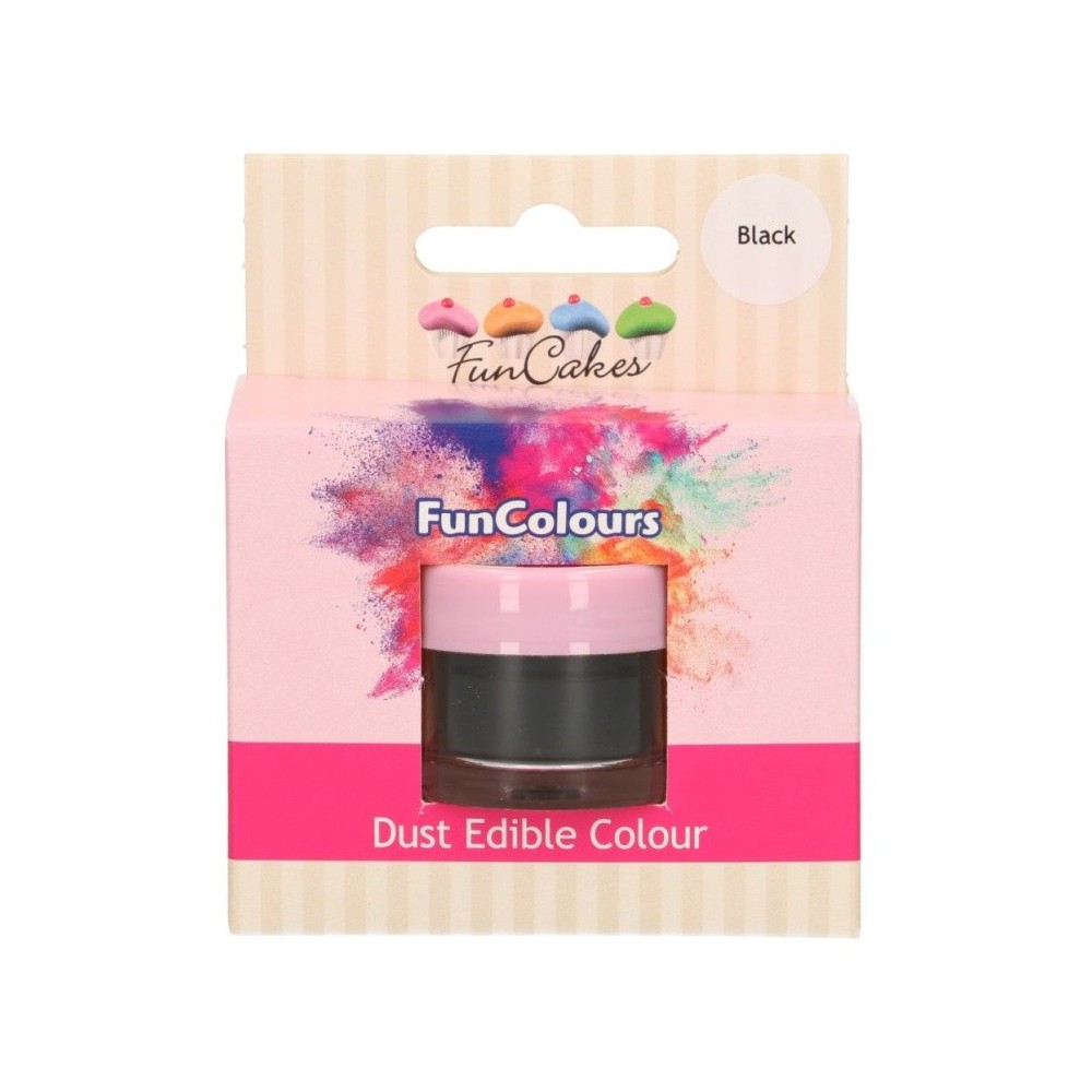 FunCakes Edible  Dust - black - schwarz - 1,5g