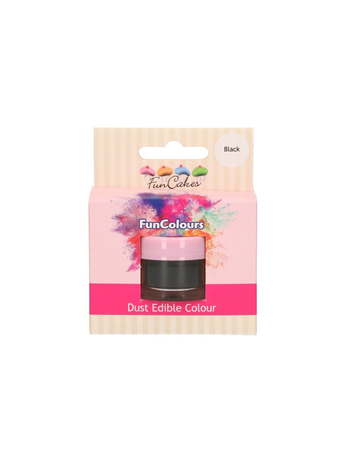 FunCakes Powder Colour - Black - 1.5g