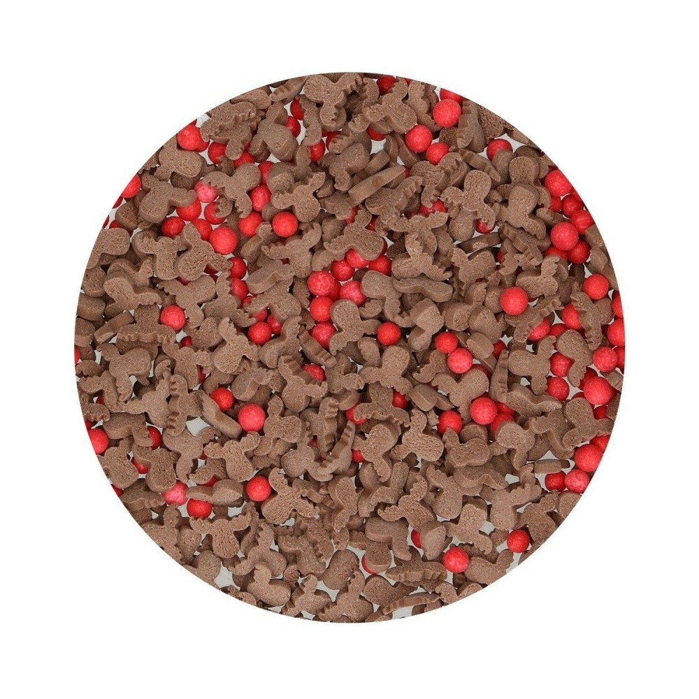 FunCakes Sugar Sprinkles Reindeer Mix - Mini Reindeers - 55g