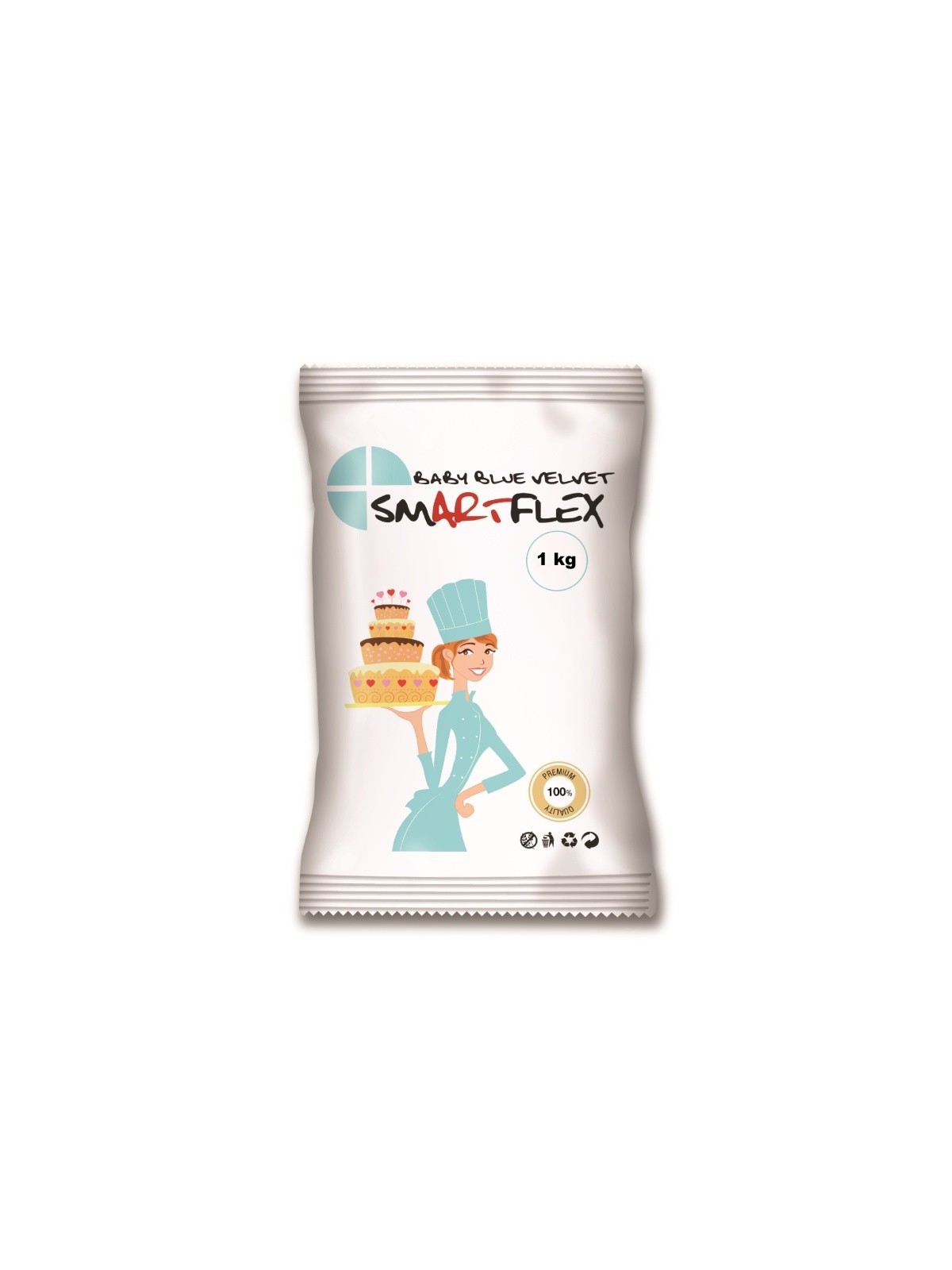 Smartflex Baby Blue Samt 1kg - Bezugsmasse