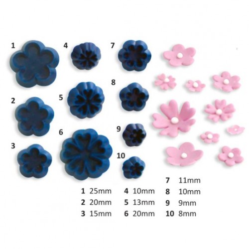 Baby daisy flower and primrose - 10 pcs