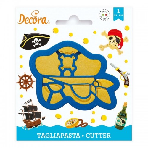 Decorating set cookie cutters - pirate mask 1pc