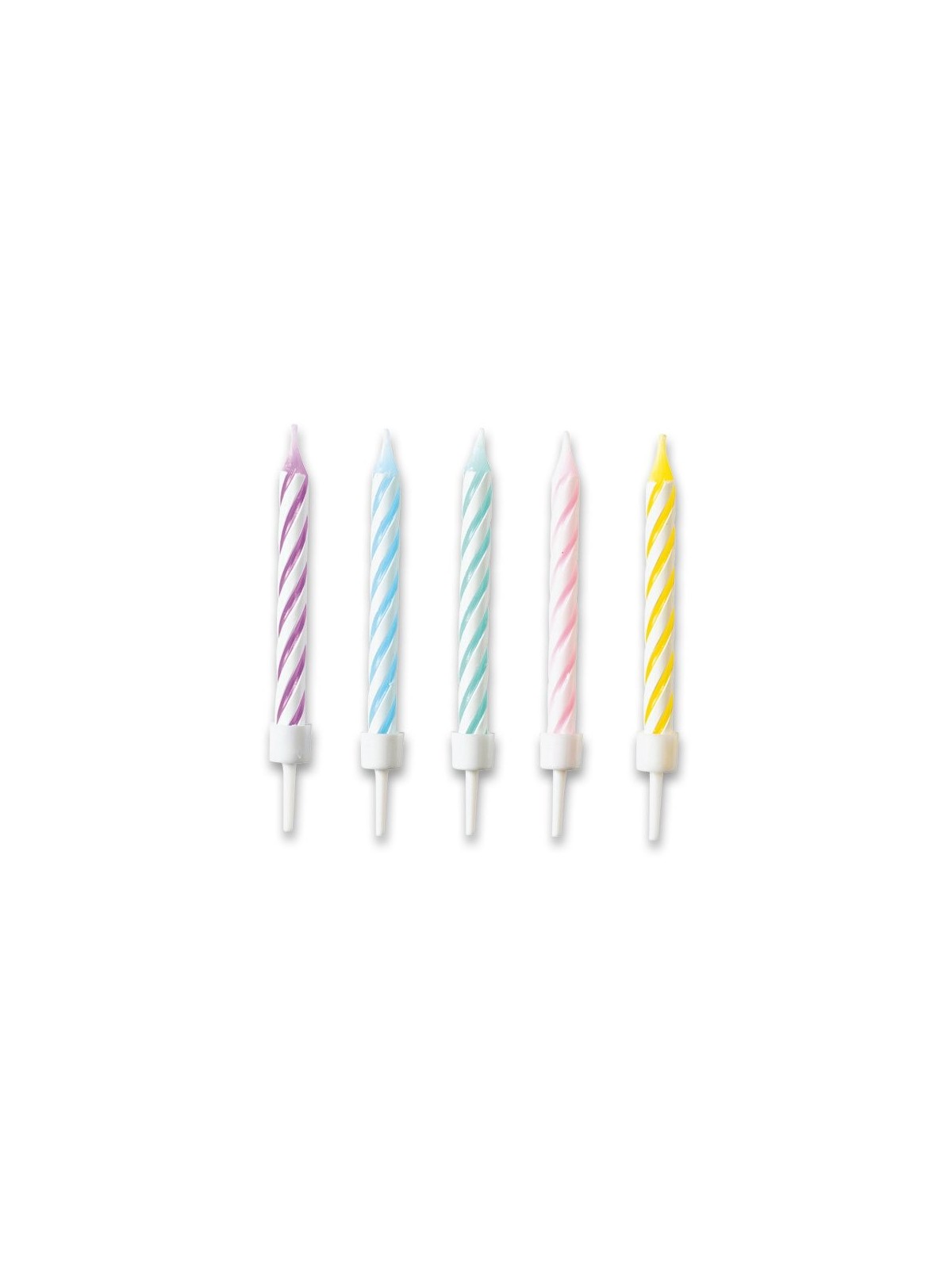 Cake candles pastel color 10pcs