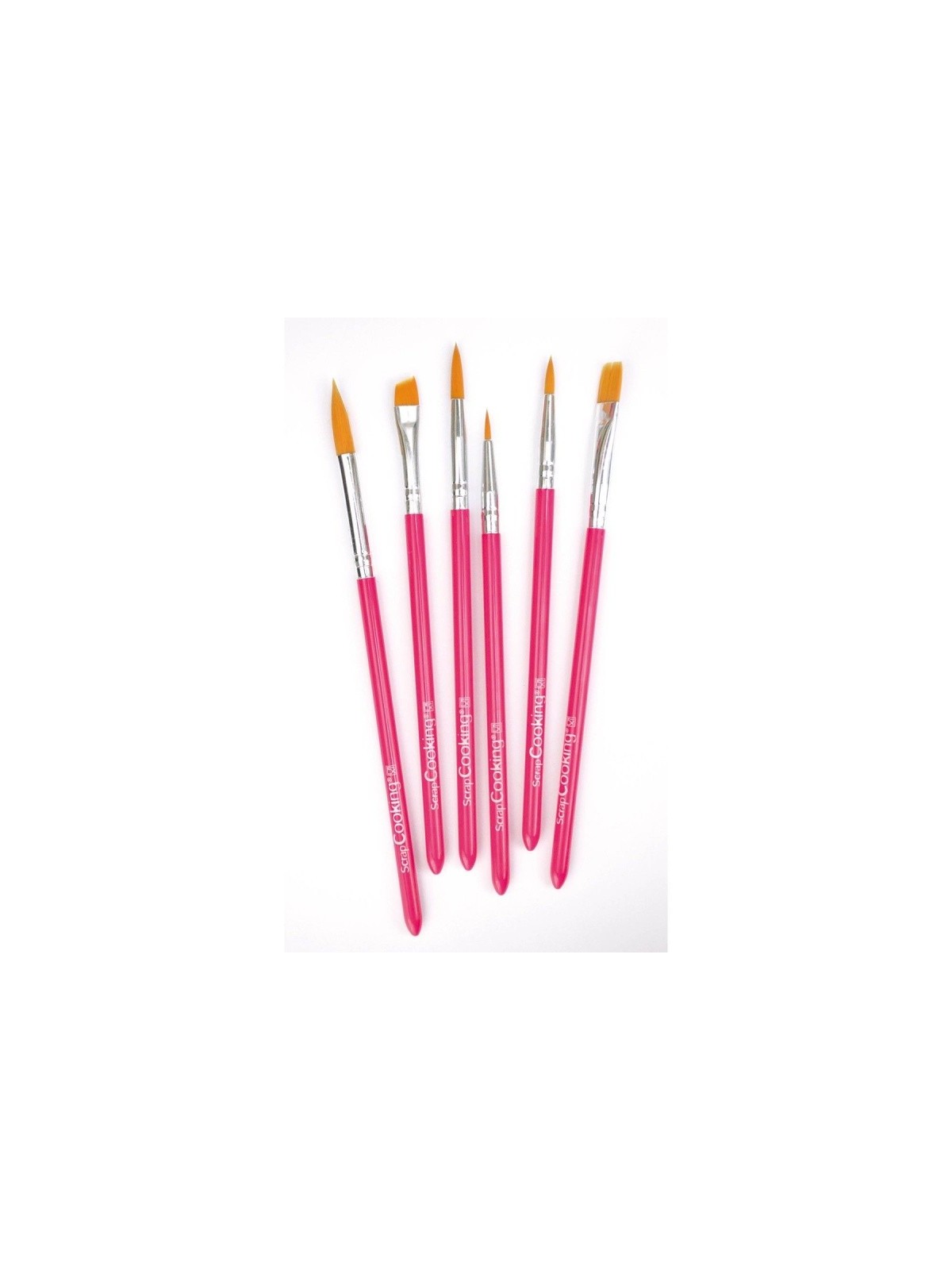 SCRAPCOOKING Pinselset, 6-teilig.