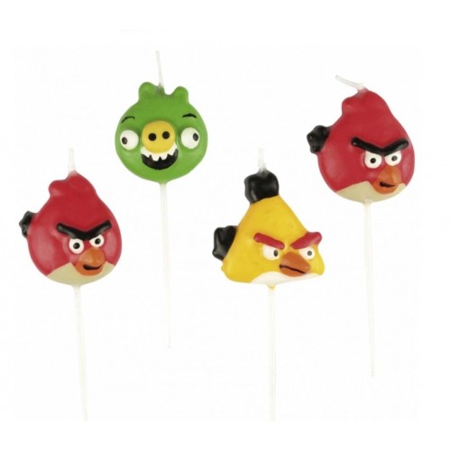 Kuchen Kerzen Angry Birds 4pcs