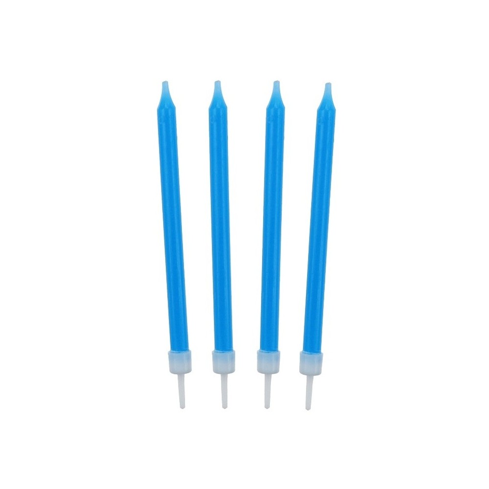 Birthday candles - blue 10pcs