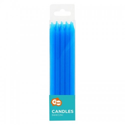 Birthday candles - blue 10pcs