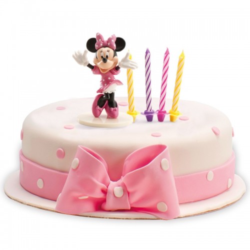 Decoration decorative set - Minnie + 10 candles