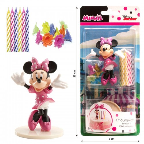 Decoration decorative set - Minnie + 10 candles